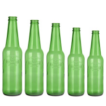 330ml Emerald Green Beer Bottle with Bear Embossment Glass Bottle